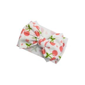 Cherry Turban Headband Bow Baby Cherry Hair Band Bow Cherry Baby Headwarp Bows BBG46 (B0-Turban)