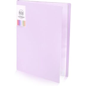 Purple Art Portfolio Folder with 30 Pocket Binder with Plastic Sleeves A4 Size Clear Sheet Protectors Displays 60 Pages Portfolio Presentation Folder for Artwork Document Certificate Letter in Saudi Arabia