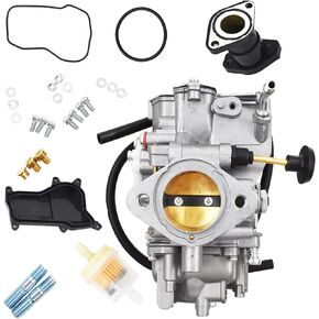 Carburetor Replacement for Yamaha Big Bear 350 1987-1998 Moto-4 350 YFM 350 1987-1995 Kodiak 400 YFM400 1996-1998 Carb with Fuel Valve Switch