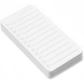 SpaceAid PlannerNeat To Do List Planner, Daily ToDo Checklist Notepad Organizer Productivity System Planners Notebook for Office Work Supplies (50 Cards, White)
