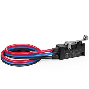 Waterproof Momentary Hinge Roller Lever Micro Switches with Line 10A 125 250V NC NO COM line Length 30CM