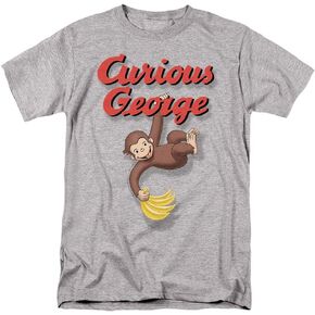 Curious George Hangin Out Unisex Adult T Shirt