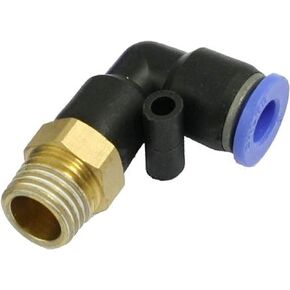 Push to Connect Fittings Tube pl 90 Degree Elbow 6mm od1/4"pt Push fit Pneumatic Fitting 10 Pack