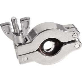 uxcell Vacuum Clamp 41mm X 20mm KF10 Single Pin Clamp Wing Nut with Center Ring for Ferrule TC