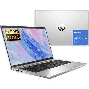 HP ProBook 445 G9 14 بوصة FHD (1920x1080) كمبيوتر محمول للأعمال، Ryzen5 5625U (6-Core)، ذاكرة الوصول العشوائي 16 جيجابايت، 512 جيجابايت SSD، كاميرا ويب، لوحة مفاتيح بإضاءة خلفية، Windows 10 Pro (متجدد)