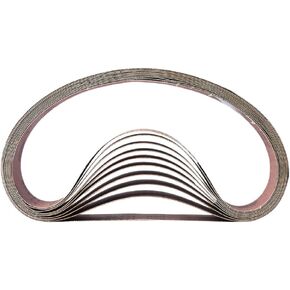 Hardin HPG120-10 1-1/2" x 30" حزام صنفرة من أكسيد الألومنيوم، 120 حبيبة، 10 عبوات