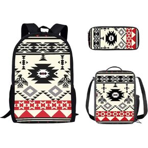 Galaxy Wolf Backpacks Set for School Kids Girls Boys School Bag Set with Lunch Box Pencil Case Preschool Kindergarten Elementary Bookbag Teenager Schoolbag