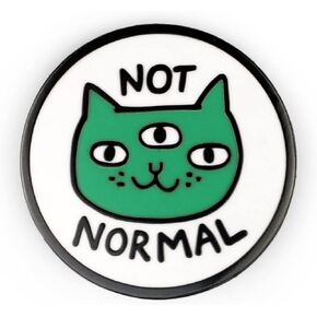 BADGE BOMB Not Normal Enamel Pin by Gemma Correll