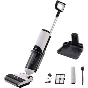 Cordless Wet Dry Vacuum Cleaner, Hardwood Floor Cleaner Vacuum Mop All in One with Self-Cleaning & Air Drying, LED Display, Smart Voice Assistant, Large Dual Water Tank, One Step Cleanning in Saudi Arabia
