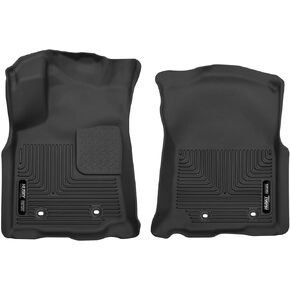 Husky Liners X-act Contour Floor Mats | Fits 2018 - 2023 Toyota Tacoma Double/Access Cab w/Auto Trans | Front Row, 2-pc Black - 53751