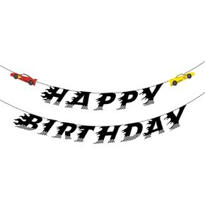 Happy Birthday Banner Birthday Party Decorations Baby Shower Boys Man Birthday Party Supplies (B)