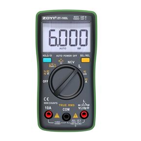 ZT-102L ，Inductance Meter Multimeter Tester T-RMS 6000 Counts，60H LCR Meter，AC DC Current、Voltage Up to 600A, 600V Amp Meter, Voltage Tester、Voltmeter