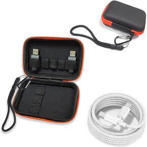 USBCharger Organizer, Portable Battery Holder for Battery Pen Case - USB Flash Drive and Pen Cord Battery Organizer (Organizer Only) USB C to C Charger