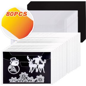 Mingting 80pcs Magnetic Sheets for Dies Storage, with Rubber Magnet Sheet, Die Cut Storage Essential Set for Die Cutting and DIY Scrapbooking（Fade）