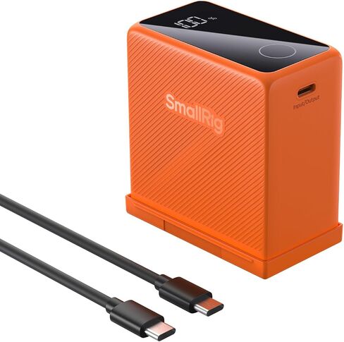 بطارية SMALLRIG NP-F970، بطارية كاميرا USB-C بقدرة 7500 مللي أمبير في الساعة، شحن سريع 2H 36W PD، تشغيل -40 درجة مئوية، مخرج مزدوج المنفذ، شاشة ذكية، لسوني A7V A7IV FX3، لكاميرا Canon R5 R6 Mark III، لكاميرا Nikon ZR Z8 in Kuwait