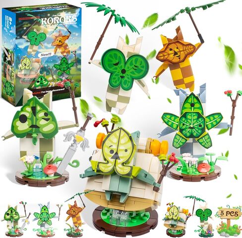 Korok Building Set Toy, 5 in 1 Model Building Block Kit for BOTW Fans, Cute Game Action Figures, Great Gift for Fans Adults and Kids(888 Pieces) in Saudi Arabia