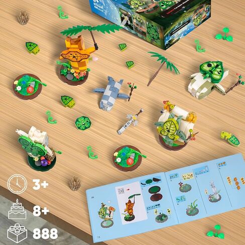 Korok Building Set Toy, 5 in 1 Model Building Block Kit for BOTW Fans, Cute Game Action Figures, Great Gift for Fans Adults and Kids(888 Pieces) in Saudi Arabia