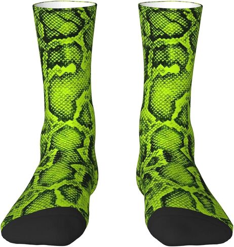 Snake Skin Crew Socks Snake Socks Dress Socks Funny Stockings Socks Gifts Novelty Socks in Saudi Arabia