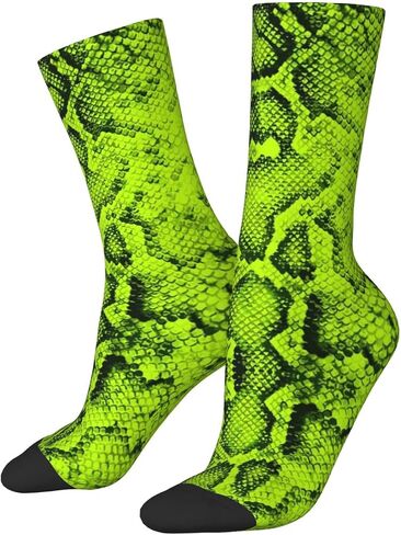 Snake Skin Crew Socks Snake Socks Dress Socks Funny Stockings Socks Gifts Novelty Socks in Saudi Arabia