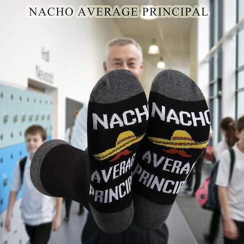 BDPWSS School Principal Gift Assistant Principal Gift Principal Appreciation Gift Nacho Average Principal Graduation Socks in Saudi Arabia