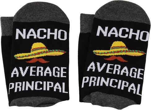 BDPWSS School Principal Gift Assistant Principal Gift Principal Appreciation Gift Nacho Average Principal Graduation Socks in Saudi Arabia
