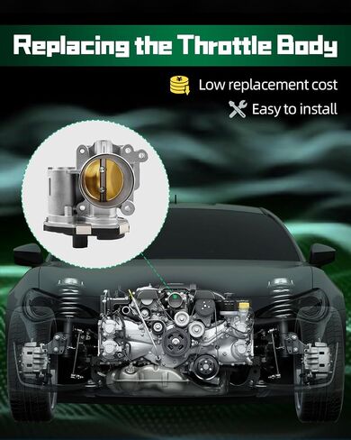 جسم خانق SCITOO 217-2914 صمام خانق للسيارات مناسب لـ Chevy for Cobalt 2.2l 07-10، لـ Chevy for HHR 2.2l 07-11، لـ Chevy for Malibu 2.2l 07 08، لـ Pontiac لـ G5 2.2l 07-10 in Saudi Arabia