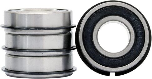 (10 قطع) 99502HNR محمل كروي لمحور العجلة ID 5/8" x OD 1-3/8" x العرض 7/16" ختم مزدوج وحلقة كبس، بديل لعربة التسوق ومحور العجلة والدراجات الصغيرة وجزازات العشب. in Kuwait