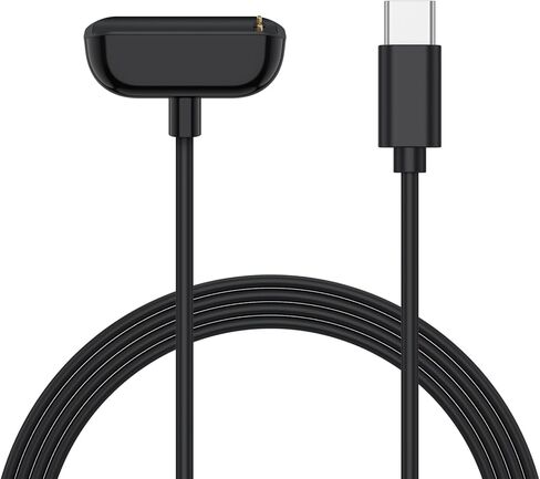 كابل شاحن للساعة الذكية لتتبع اللياقة البدنية Fitbit Luxe/Luxe SE، كابل شحن مغناطيسي USB C بديل، سلك كابل طاقة للشحن للشحن 5/الشحن 6/Luxe in Kuwait