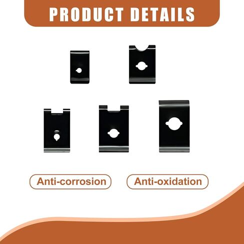 BRT Bearingshui 170 قطعة من مجموعة متنوعة من صواميل السيارة والمسمار على شكل حرف U، 9 أحجام مختلفة لصمولة على شكل حرف U وأجزاء بديلة لمشبك المسمار للوحة باب لوحة القيادة الداخلية in Kuwait