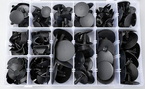 OAUTOO 132pcs غطاء محرك السيارة العزل التجنيب كليب تشكيلة لجنرال موتورز فورد كرايسلر يناسب جيب دودج رام بويك كاديلاك تشيفي جي إم سي هامر أولدزموبيل بونتياك زحل لينكولن ميركوري in Saudi Arabia