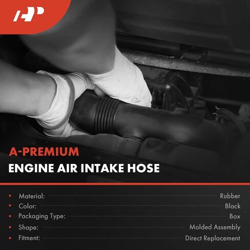 A-Premium Engine Air Cleaner Intake Hose Tube Compatible with Volkswagen Passat 1998-2002 & Audi A4 1997-2001, A4 Quattro 1997-2001, 1.8L - Replace# 058133356L in Saudi Arabia