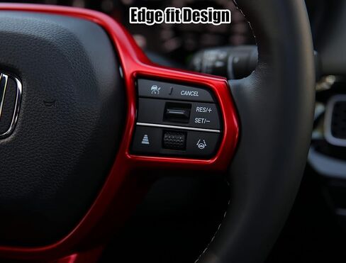 CKE for Honda Civic 2022 2023 2024 2025 for Honda CRV HRV Accord 2023 2024 2025 Accessories Auto Car Center Consoles Dashboard Cover Trim Frame Interior Decoration Sticker -Carbon Fiber Style in Kuwait