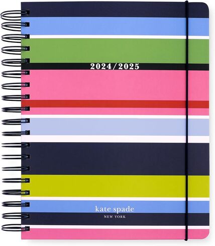 Kate Spade New York Daily Planner 2024-2025, Mega Planner August 2024 - December 2025, Hardcover Spiral Planner, Weekly Planner with Monthly Calendar, Stickers, & Pockets (Safari Floral) in Saudi Arabia
