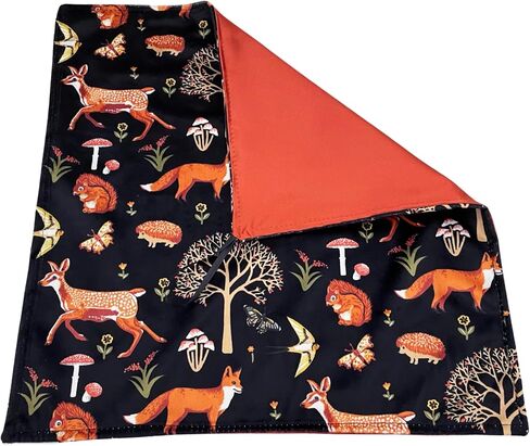 Baby Security Blanket, Satin and Minky Woodland Animals Lovey with Loop for Boys and Girls (Sweet Darlings/Pink) in Saudi Arabia