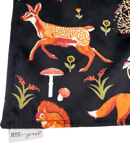 Baby Security Blanket, Satin and Minky Woodland Animals Lovey with Loop for Boys and Girls (Sweet Darlings/Pink) in Saudi Arabia