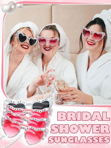 6 Pcs Bride Sunglasses Bachelorette Sunglasses Party Favors for Bridesmaids for Wedding Party Bride to Be Gifts in Saudi Arabia