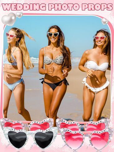 6 Pcs Bride Sunglasses Bachelorette Sunglasses Party Favors for Bridesmaids for Wedding Party Bride to Be Gifts in Saudi Arabia
