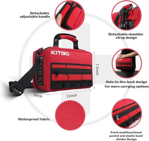 مجموعة الإسعافات الأولية للمنزل، السيارة، السفر، التخييم، المشي لمسافات طويلة، الرياضة، المركبات، حالات الطوارئ في الهواء الطلق مجموعة الإسعافات الأولية المميزة - 426 قطعة in Kuwait