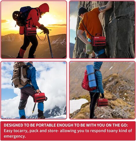 مجموعة الإسعافات الأولية للمنزل، السيارة، السفر، التخييم، المشي لمسافات طويلة، الرياضة، المركبات، حالات الطوارئ في الهواء الطلق مجموعة الإسعافات الأولية المميزة - 426 قطعة in Kuwait