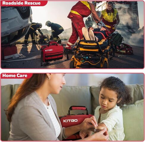مجموعة الإسعافات الأولية للمنزل، السيارة، السفر، التخييم، المشي لمسافات طويلة، الرياضة، المركبات، حالات الطوارئ في الهواء الطلق مجموعة الإسعافات الأولية المميزة - 426 قطعة in Kuwait