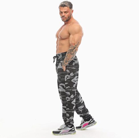 Men's Camouflage Baggy Sweatpants Gym Training Pants Big Sam in Saudi Arabia