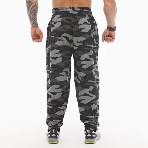 Men's Camouflage Baggy Sweatpants Gym Training Pants Big Sam in Saudi Arabia