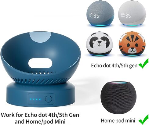 Battery Base for D0T 4th Gen and 5th Gen Make Your D0T5 and Homepod Mini 2 Portable Stand Accessories, Not Including The speeaker (Black) in Kuwait