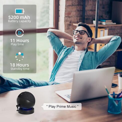 Battery Base for D0T 4th Gen and 5th Gen Make Your D0T5 and Homepod Mini 2 Portable Stand Accessories, Not Including The speeaker (Black) in Kuwait