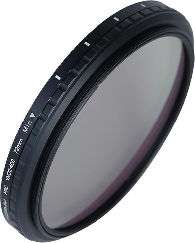 SONGING YOPHY MRC VND2-400 Filter is a Variable Neutral Density Filter Used in Photography and Videography to Control The Amount of Light Entering The Camera Lens. (62mm) in Saudi Arabia