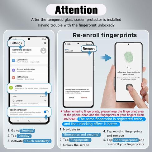 OuYteu [3+2 Pack] Galaxy S23 Ultra Screen Protector and Lens Protector, Ultrasonic Fingerprint Support, 9H Tempered Glass, Anti Bubble,Scratch Resistant,for Samsung Galaxy S23 Ultra 6.8 Inch in Saudi Arabia