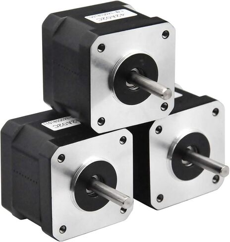 Nema 17 Stepper Motor 3PCS, 2 Phase Step Motor Bipolar 1.5A 59.5oz.in(42Ncm) 42x42x38mm 4-Wire 30cm Long Cable for 3D Printer (3, 42A02C-XH2.54) in Saudi Arabia