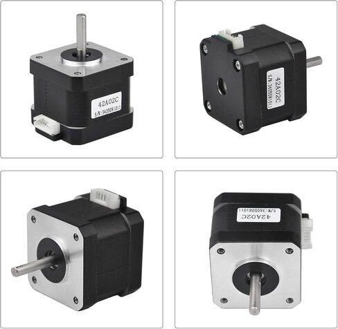 Nema 17 Stepper Motor 3PCS, 2 Phase Step Motor Bipolar 1.5A 59.5oz.in(42Ncm) 42x42x38mm 4-Wire 30cm Long Cable for 3D Printer (3, 42A02C-XH2.54) in Saudi Arabia