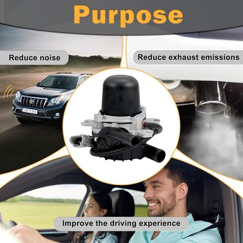 مضخة حقن الهواء الثانوية 17610-0S010 متوافقة مع 2008-2013 لكزس LX570 2008-2013 تويوتا لاند كروزر 2006-2012 تويوتا سيكويا 2007-2013 استبدال مضخة تندرا الضباب الدخاني # 10200231AA (قطعتان) in Kuwait