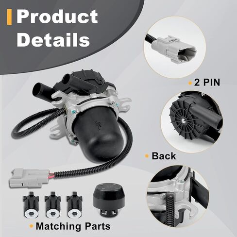 مضخة حقن الهواء الثانوية 17610-0S010 متوافقة مع 2008-2013 لكزس LX570 2008-2013 تويوتا لاند كروزر 2006-2012 تويوتا سيكويا 2007-2013 استبدال مضخة تندرا الضباب الدخاني # 10200231AA (قطعتان) in Kuwait